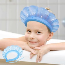 Baby Bath Visor Soft Silicone Shower Cap fit for More Than 24 Months