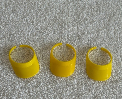 1987 California Dream Barbie Fashions - 3 Yellow Visors / Hats