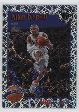 2019 NBA Hoops Premium Stock Tribute Silver Lazer Prizm Allen Iverson HOF 1p6j