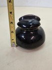 Antique Brown Insulator Line Cap Light Power Pole Electric — photo 8