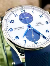 IWC Portugieser Chronograph Stainless Steel 41 mm Watch IW371620 B&P 2