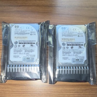 HP EG0300FARVY 300GB SAS 10K RPM 2.5in Enterprise HDD Hot Swap Lot of 2