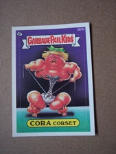 1987 Garbage Pail Kids series 10 Cora Corset 387b GPK OS10 NM