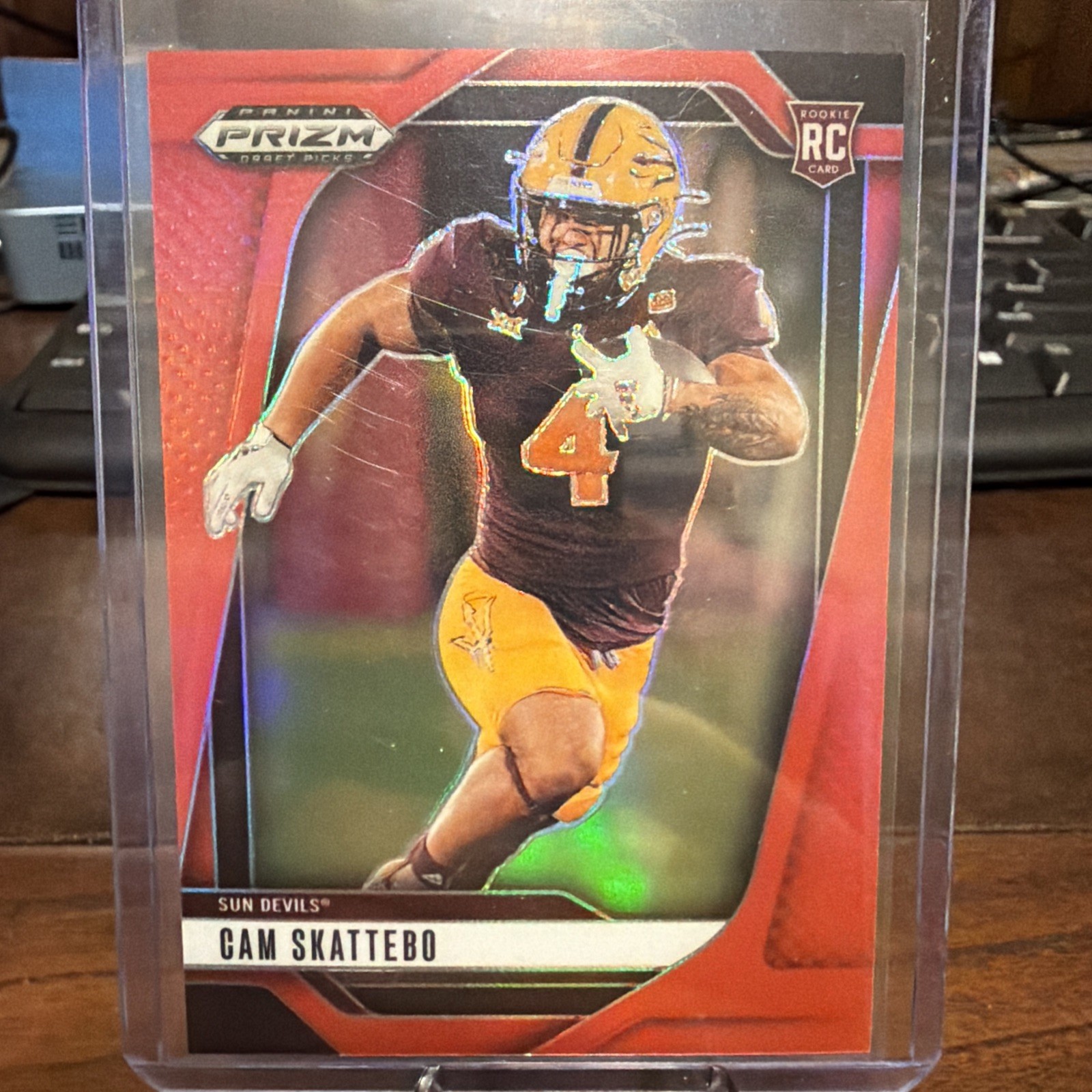2025 PRIZM DRAFT PICKS #9 CAM SKATTEBO RED/399 RC ASU Giants! Beautiful Card