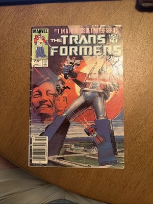Transformers #1 (1984) Marvel 1st Optimus Prime Newsstand Key VG-