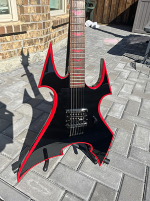 B.C. Rich  Avenge  Son of Beast Onyx - Black with Red Bevels - 24 Fret