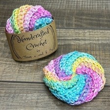 Handcrafted Crochet Spiral Tawashi Bath Scrub...