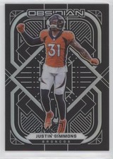 2021 Panini Obsidian Justin Simmons #30 s1i