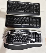 tastiere Microsoft wireless 800, 1000, comfort 4000 lotto di 3 solo parti