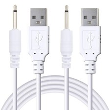 2 Pack 2.7ft USB to DC 2.5mm Fast Charger Cable, Replacement Charging Cord...
