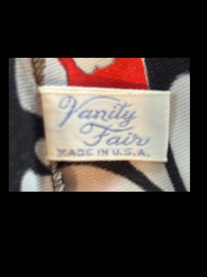 Винтажный Vanity Fair цветок питания MOD 1/2 юбка скольжения новый из старых запасов/упаковка - Изображение 4 из 4