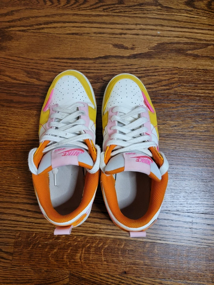 Nike Dunk Low Disrupt 2 Sunrise Colorway, DX2676-100, para mujer talla 10 de EE. UU., usadas Foto 4 de 4