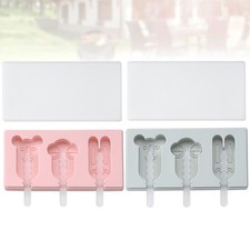 2 Pcs Silicone Chocolate Mould Ice Cream Molds Creative Ice Pop