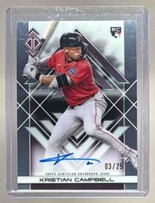 Kristian Campbell 2025 Topps Transcendent #TAIC-KC Icons Chrome RC Auto 3/25