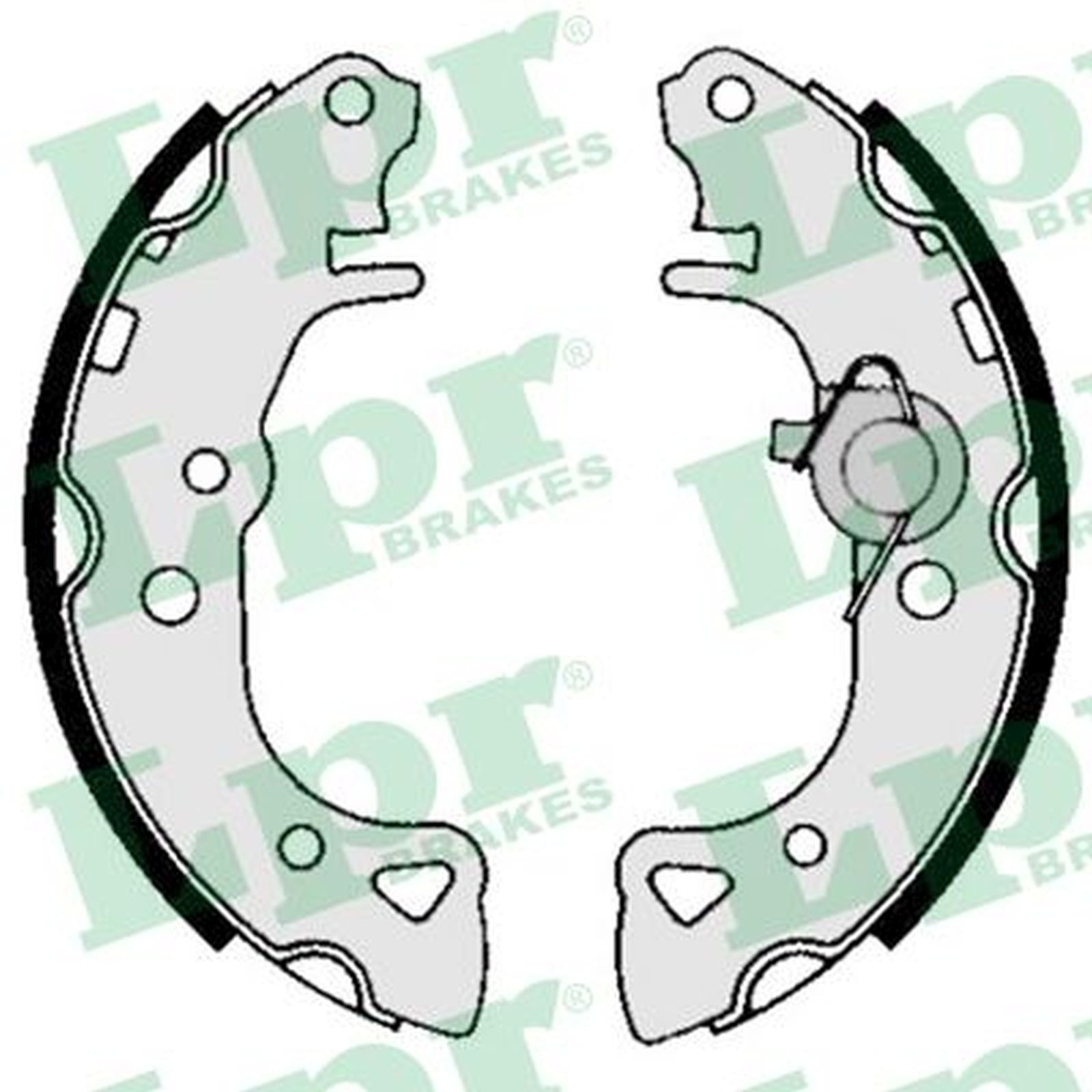 ORIGINAL® Lpr Bremsbackensatz Hinten für Citroën SAXO AX BX SAXO Hatchback