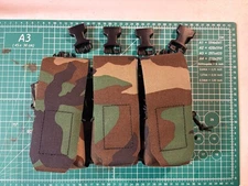 Carcajou Tactical 5.56 Six Pack Mag Placard Micro Chest Rig In M81