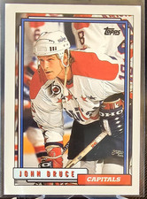 1992-93 Topps John Druce #188 Washington Capitals