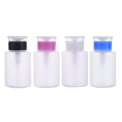 150ml Empty Lockable Pump Dispenser Refillable Bottle for Nail Polish Remover