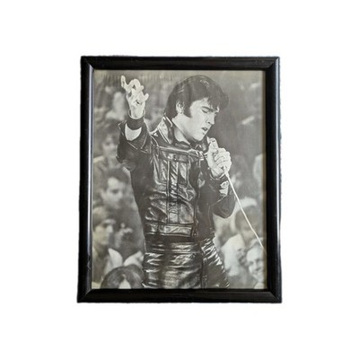 Elvis Presley Framed Photo   18x22   Black Leather '68 Comeback Special