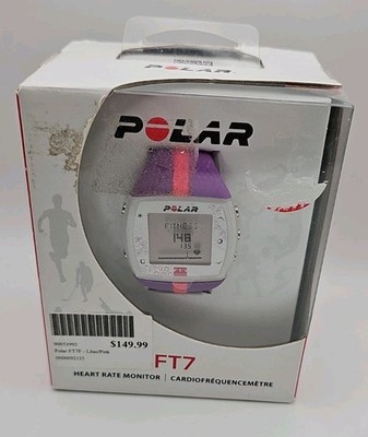Polar FT7 Watch Heart Rate Monitor With H1 Sensor & Soft Strap In Box W/ Manual