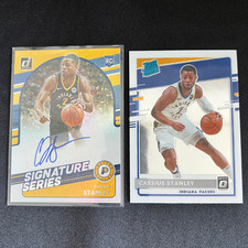 Cassius Stanley RC Auto 2020-21 Donruss Signature Series #SG-CST Rookie Pacers