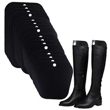  16 Pieces (8 Pairs) Reusable Boot Shaper Form 14 inch, 12 inch, 9.5 inch Black