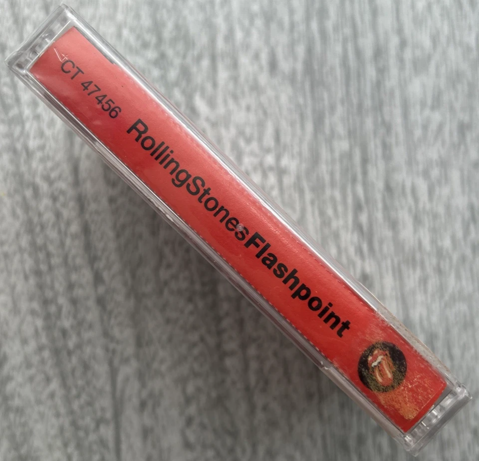 New / Sealed ROLLING STONES "Flashpoint" 1991 Cassette Tape CT 47456 w/ Hype - Image 3 of 3