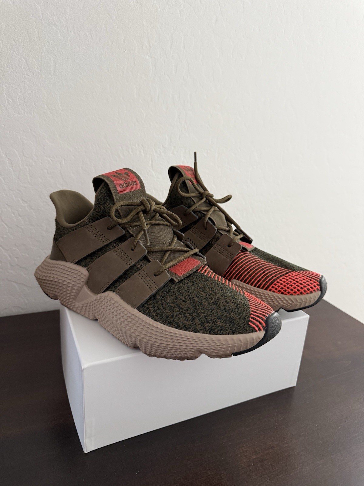 SAOLA Adidas Prophere Uomo usate in ottime condizioni Trace Oliva Rosso Solare 11 5