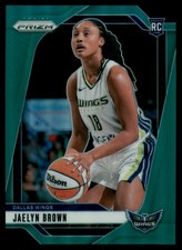 2024 Panini Prizm WNBA #31 Jaelyn Brown Green Prizms