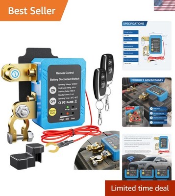 12V 240A Remote Battery Disconnect Switch Kill Switch Automatic Power Shut Of...