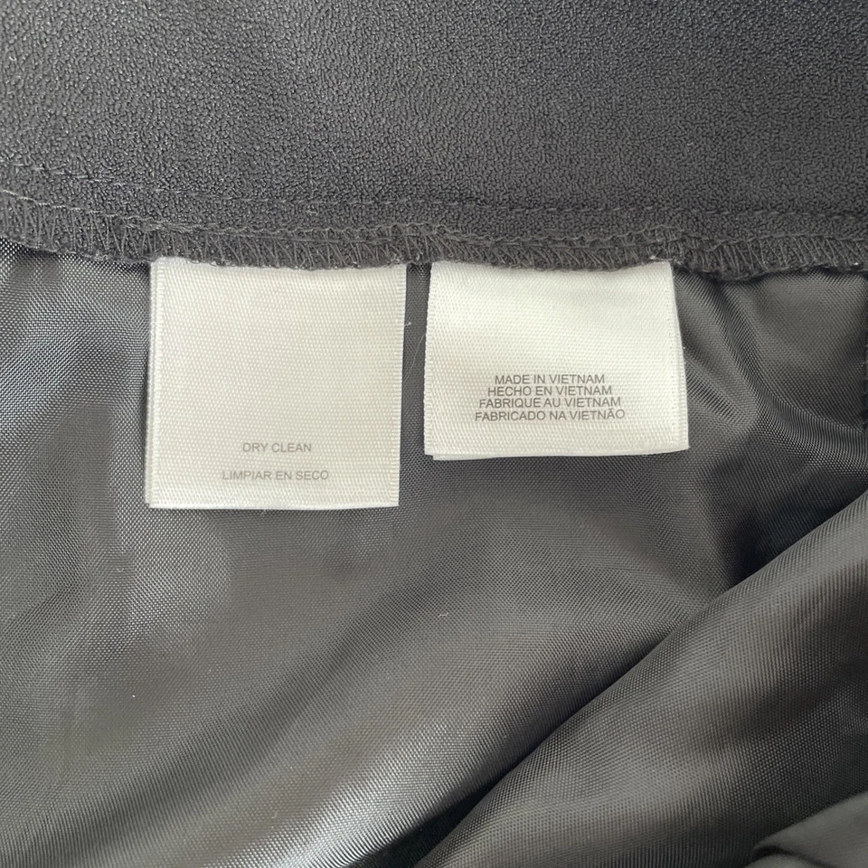 Jesuit Women’s Black Trouser Flat Front Zip And Hook Closure Size 12 Fully Lined - Image 2 of 4