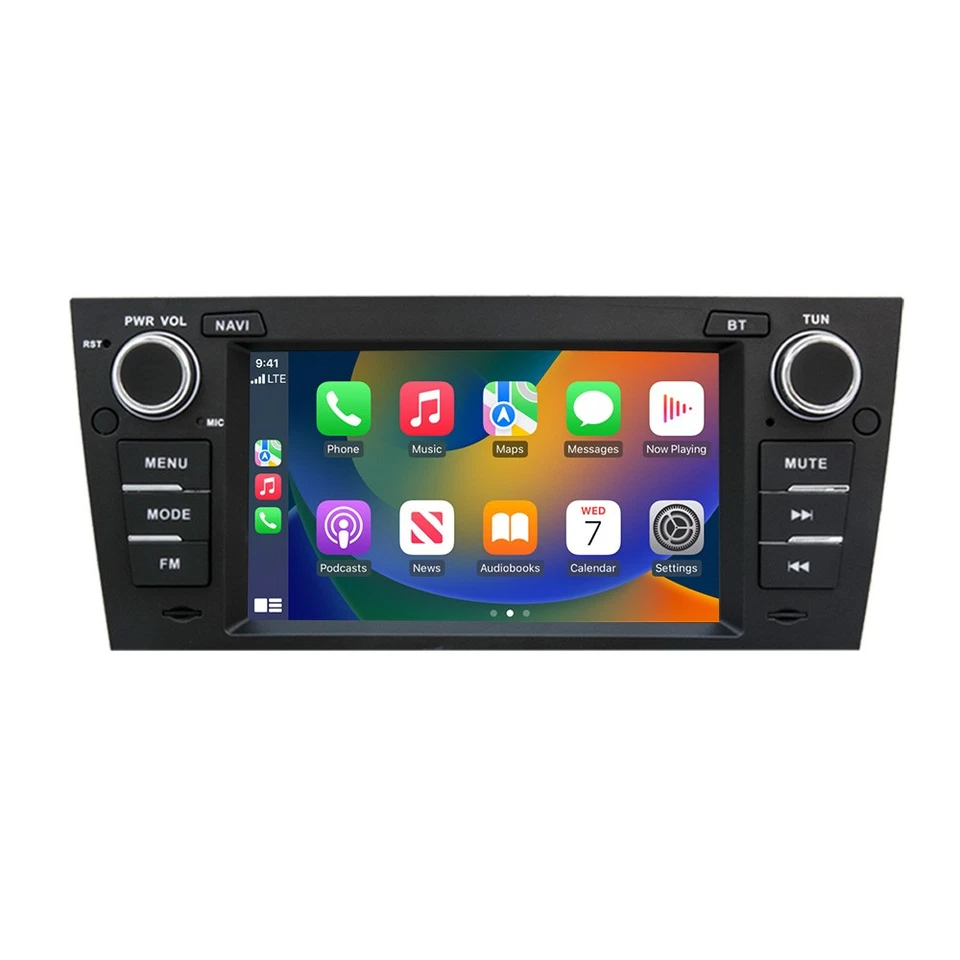 7" Apple CarPlay For BMW 3 Series E90 E91 E92 E93 Android 13 Car Stereo Radio - Image 4 of 4