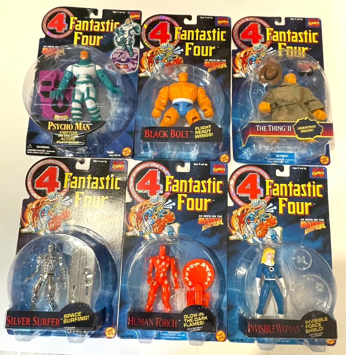 Silver Surfer ToyBiz Fantastic Four Comic Book Heroes Action