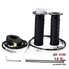 Throttle Cable Assembly Twist Throttle Handle Grip Kit for 7/8" 22mm Handlebar
