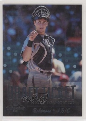 2011 Playoff Contenders Draft Tickets Crystal Collection /299 Nick Delmonico 1ek