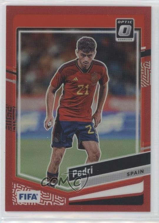 2023-24 Panini Donruss FIFA Optic Red Prizm 138/299 Pedri #52 0g1j