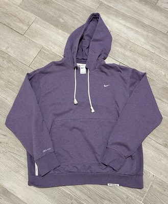Nike Solo Swoosh French Terry Pullover Zip Up Hoodie Size XL Space Purple