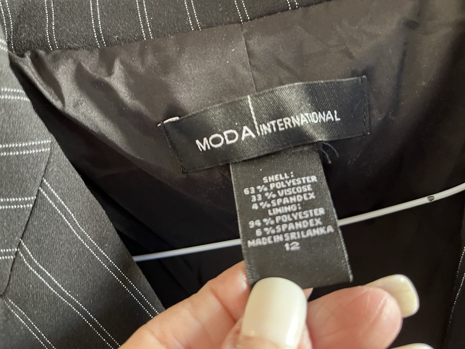 MODA INTERNATIONAL TINY STRIPES CLASSIC JACKET 12 - image 6