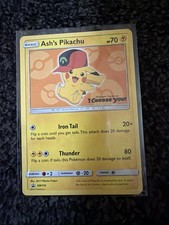 Pokemon TCG Ash's Pikachu SM110 Promo I Choose You! NM/LP+ on eBay