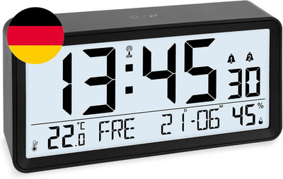 ADE Digitaler Funkwecker Mit Xxl-Ziffern | Tischuhr Und Funkwecker Mit Kalenderf