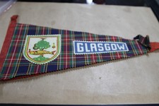Glasgow Vintage tourist Pennant Approx 400mm x 180mm As is
