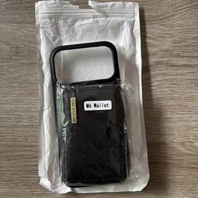 DG.MING Black Wallet Case w/ Card Pocket & Wallet for iPhone 17 Pro Max