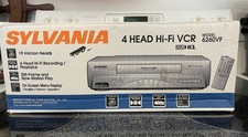 SYLVANIA 4 HEAD Hi-Fi VCR Model 6260VF- Brand New