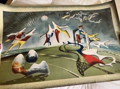 John Tunnard Holiday Baynard Presse Abstrakt 1947 Atemberaubend