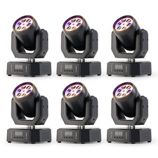 Bee-eye LED Moving Head RGBWYP 80W Stage Beam Lights Proj. Dist. 3-5m DJ Disco