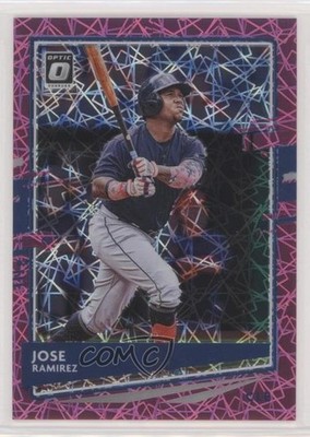 2020 Panini Donruss Optic Pink Velocity Prizm 23/199 Jose Ramirez #158 5l1