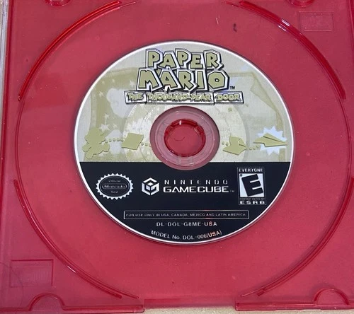 Paper Mario The Thousand-Year Door (Nintendo Gamecube) Disc Only