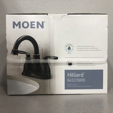 Moen 84537BRB Hilliard Bronze Traditional ADA Compliant Bathroom Faucet 4 in.