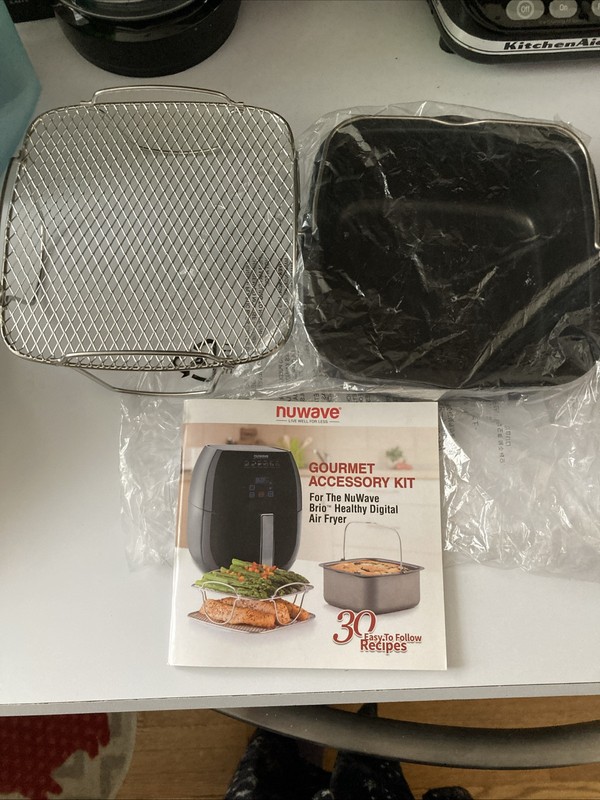 NuWave Gourmet Accessory Air Fryer Kit 2 Quart For NuWave Brio Healthy Digital