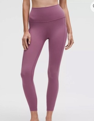 Lululemon Align High Rise Pants 25  Inseam In Mystic with Pockets Size 8 NEW WT